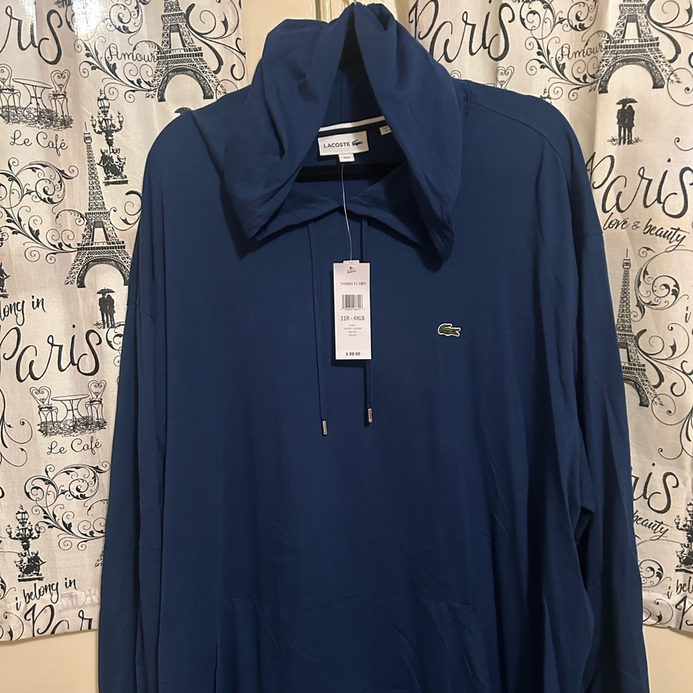 2 New Lacoste Hooded Long Sleeved T’s